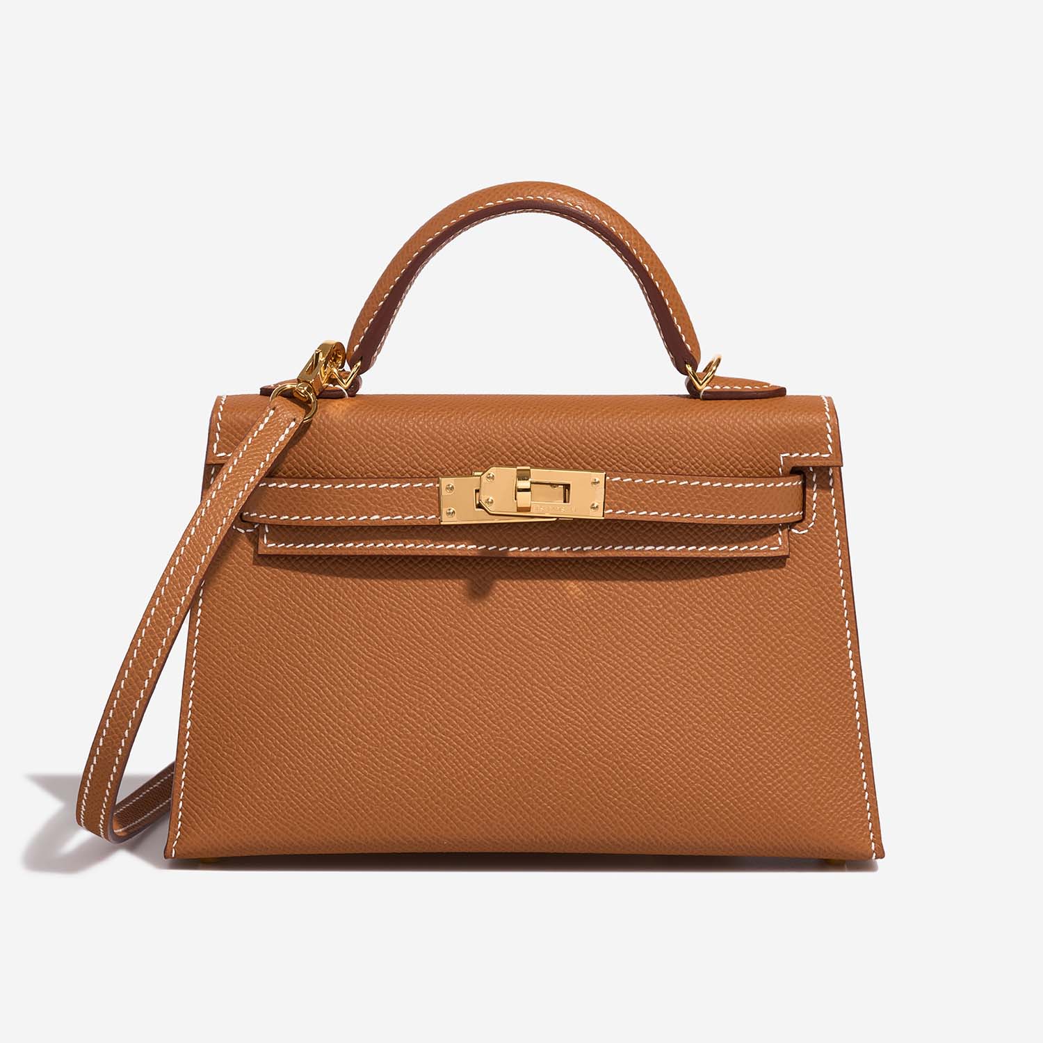 Hermès Kelly Mini Gold Front  | Sell your designer bag on Saclab.com