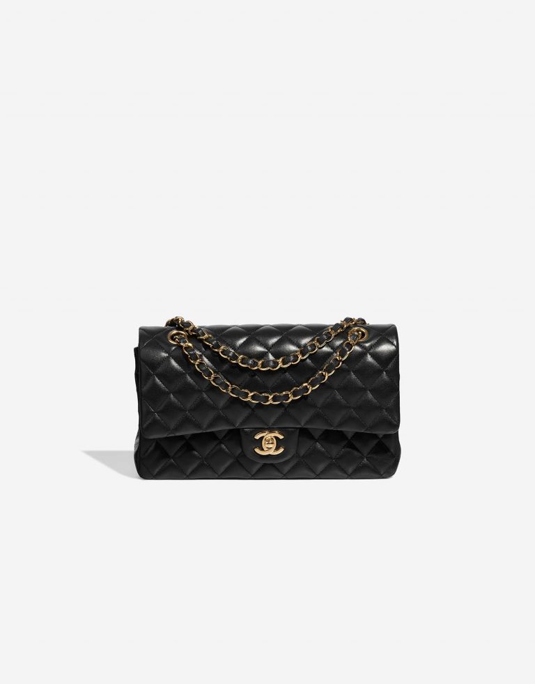 Chanel Timeless Medium Black Front  | Sell your designer bag on Saclab.com