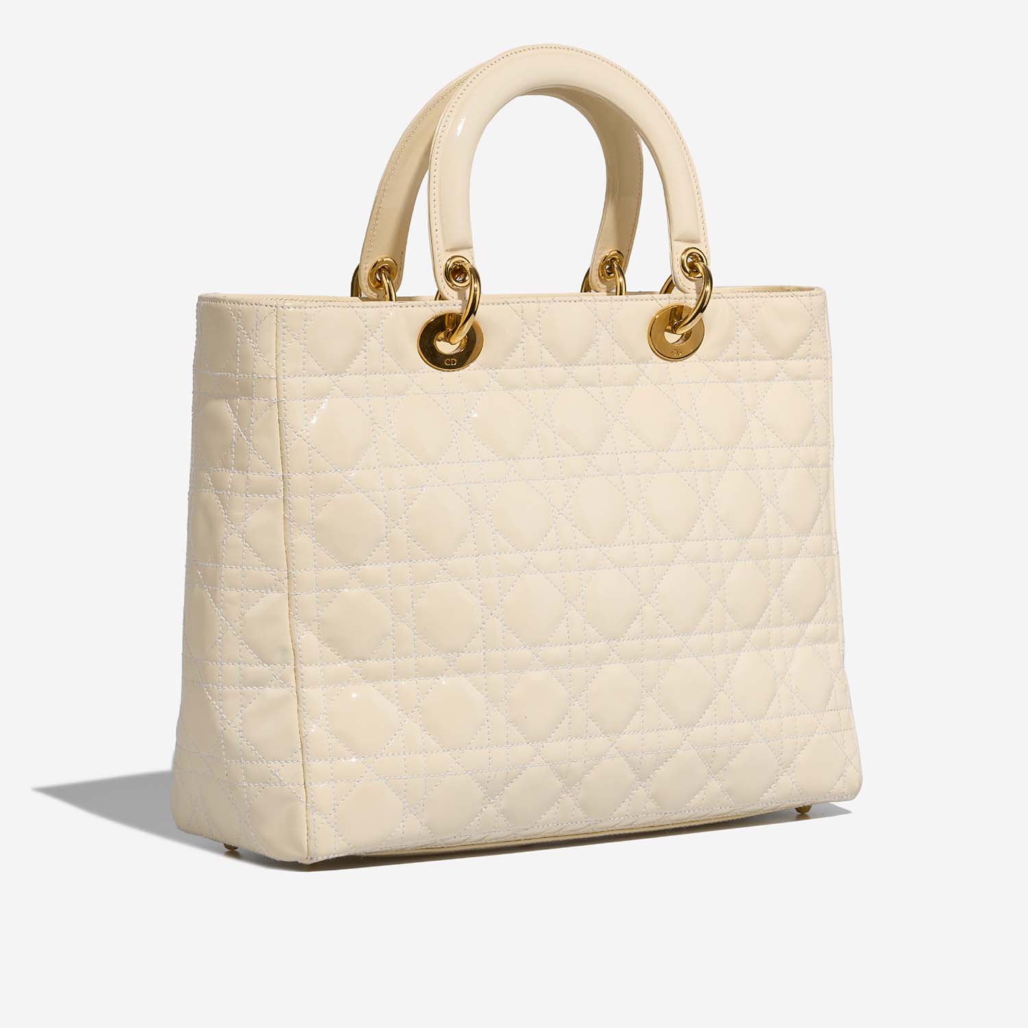 Dior Lady Large White 7SB S | Sell your designer bag on Saclab.com