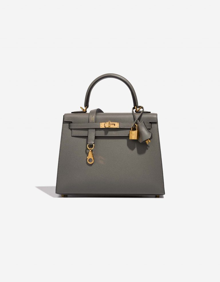 Hermès Kelly 25 VertAmande Front | Vendez votre sac de créateur sur Saclab.com