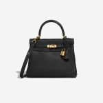 Hermès Kelly 25 Black Front  | Sell your designer bag on Saclab.com