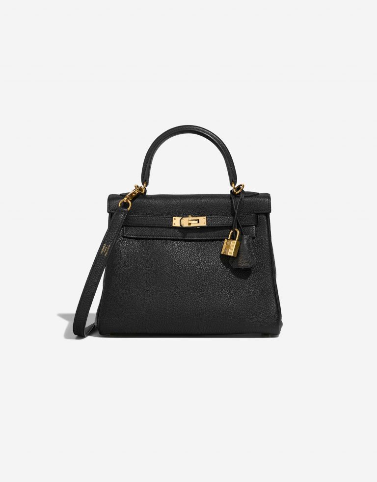 Hermès Kelly 25 Black Front  | Sell your designer bag on Saclab.com