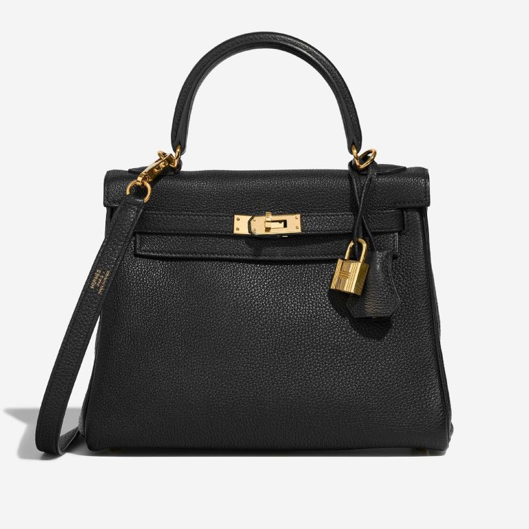 Hermès Kelly 25 Black Front  | Sell your designer bag on Saclab.com