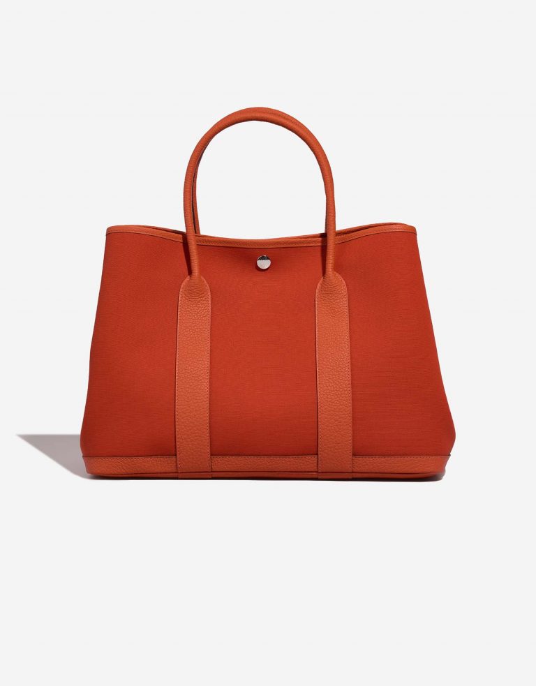 Hermès GardenParty 36 OrangePoppy-Capucine Front  | Sell your designer bag on Saclab.com