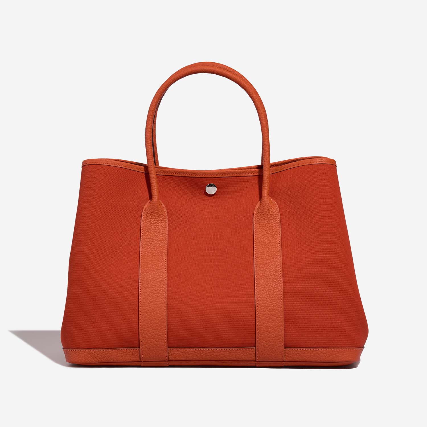 Hermès GardenParty 36 OrangePoppy-Capucine Front  | Sell your designer bag on Saclab.com