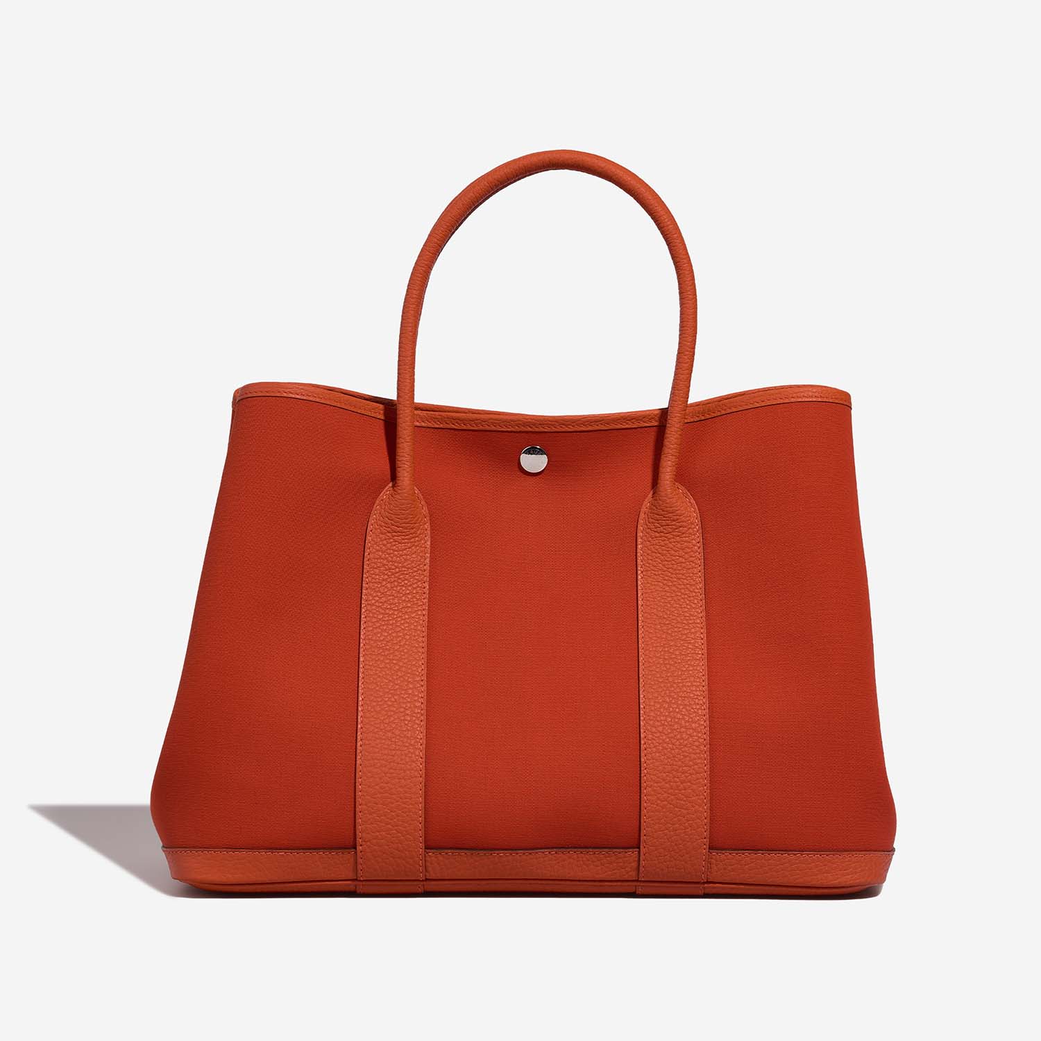 Hermès GardenParty 36 OrangePoppy-Capucine Back  | Sell your designer bag on Saclab.com