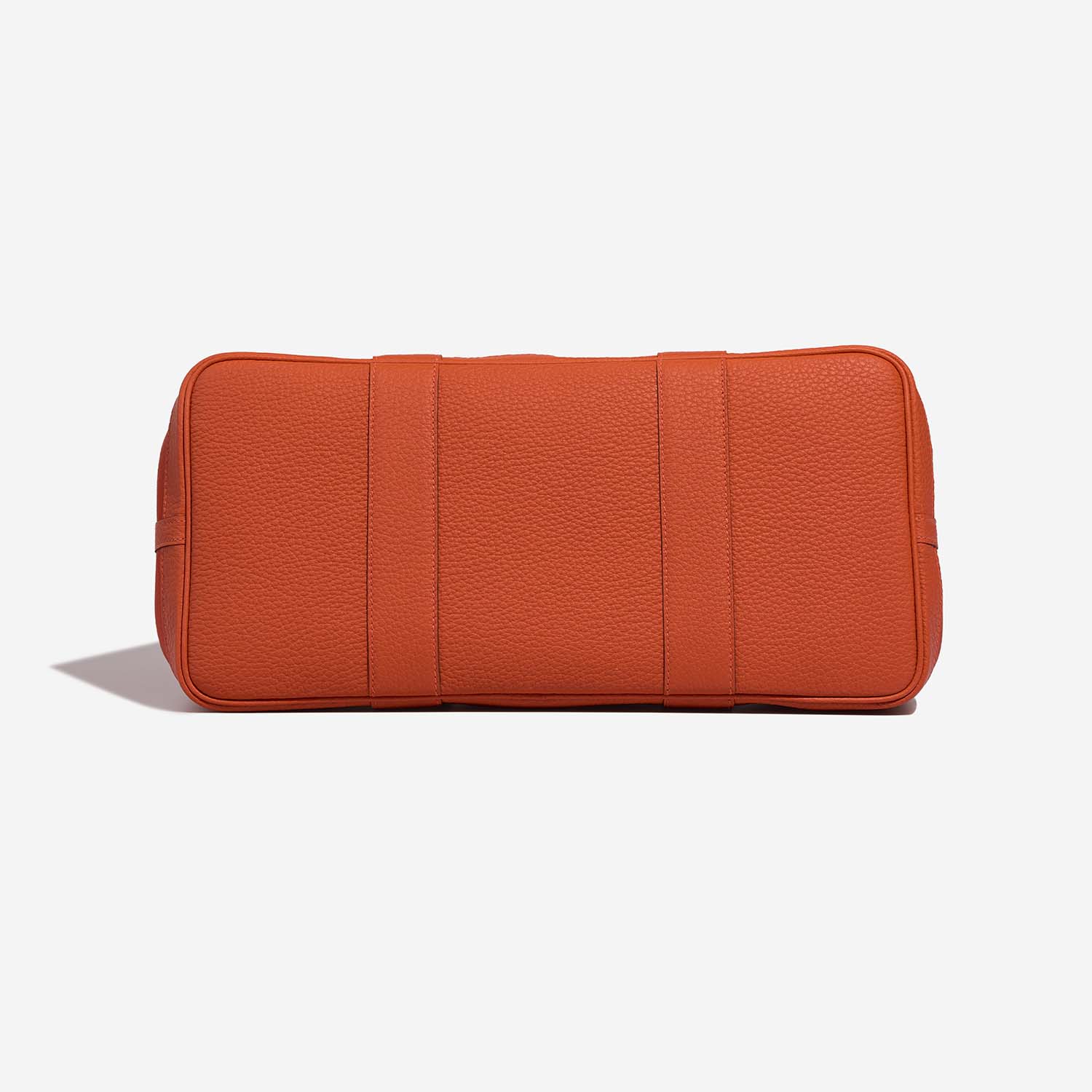 Hermès GardenParty 36 OrangePoppy-Capucine Bottom  | Sell your designer bag on Saclab.com