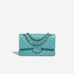 Chanel Timeless Medium Turquoise Front  | Sell your designer bag on Saclab.com