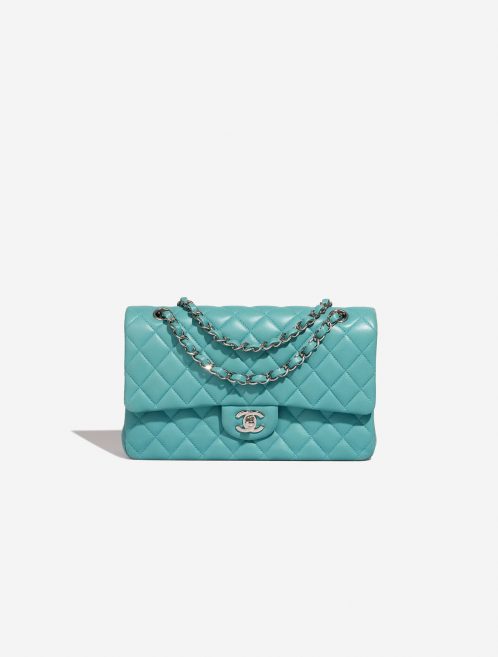 Chanel Timeless Medium Turquoise Front  | Sell your designer bag on Saclab.com