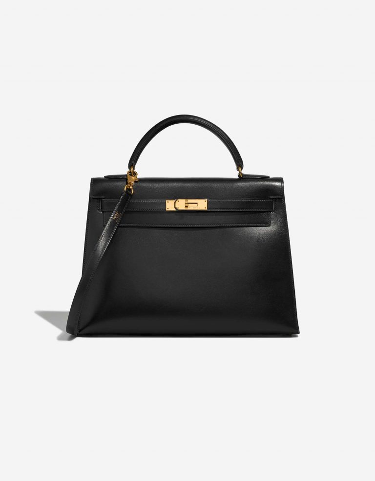 Hermès Kelly 32 Black Front  | Sell your designer bag on Saclab.com