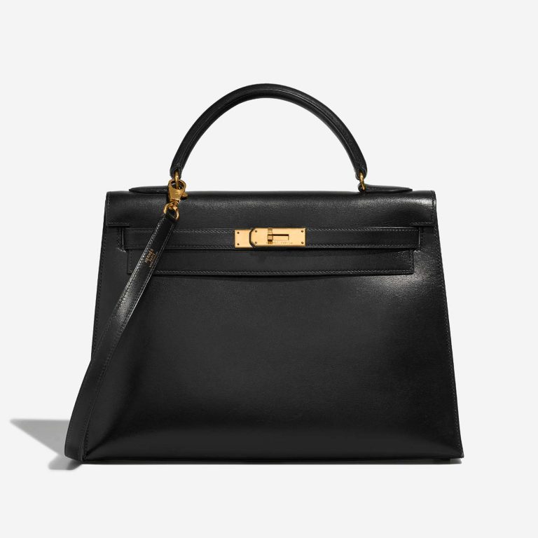 Hermès Kelly 32 Black Front  | Sell your designer bag on Saclab.com