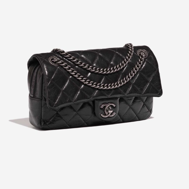 Chanel Timeless Medium Black Side Front  | Sell your designer bag on Saclab.com