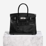 Hermès Birkin 30 Black Front  | Sell your designer bag on Saclab.com