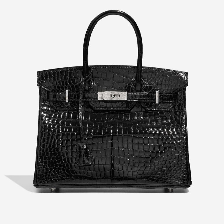 Hermès Birkin 30 Black Front  | Sell your designer bag on Saclab.com