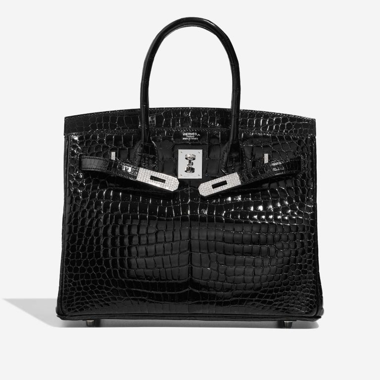 Hermès Birkin 30 Black Front Open | Sell your designer bag on Saclab.com