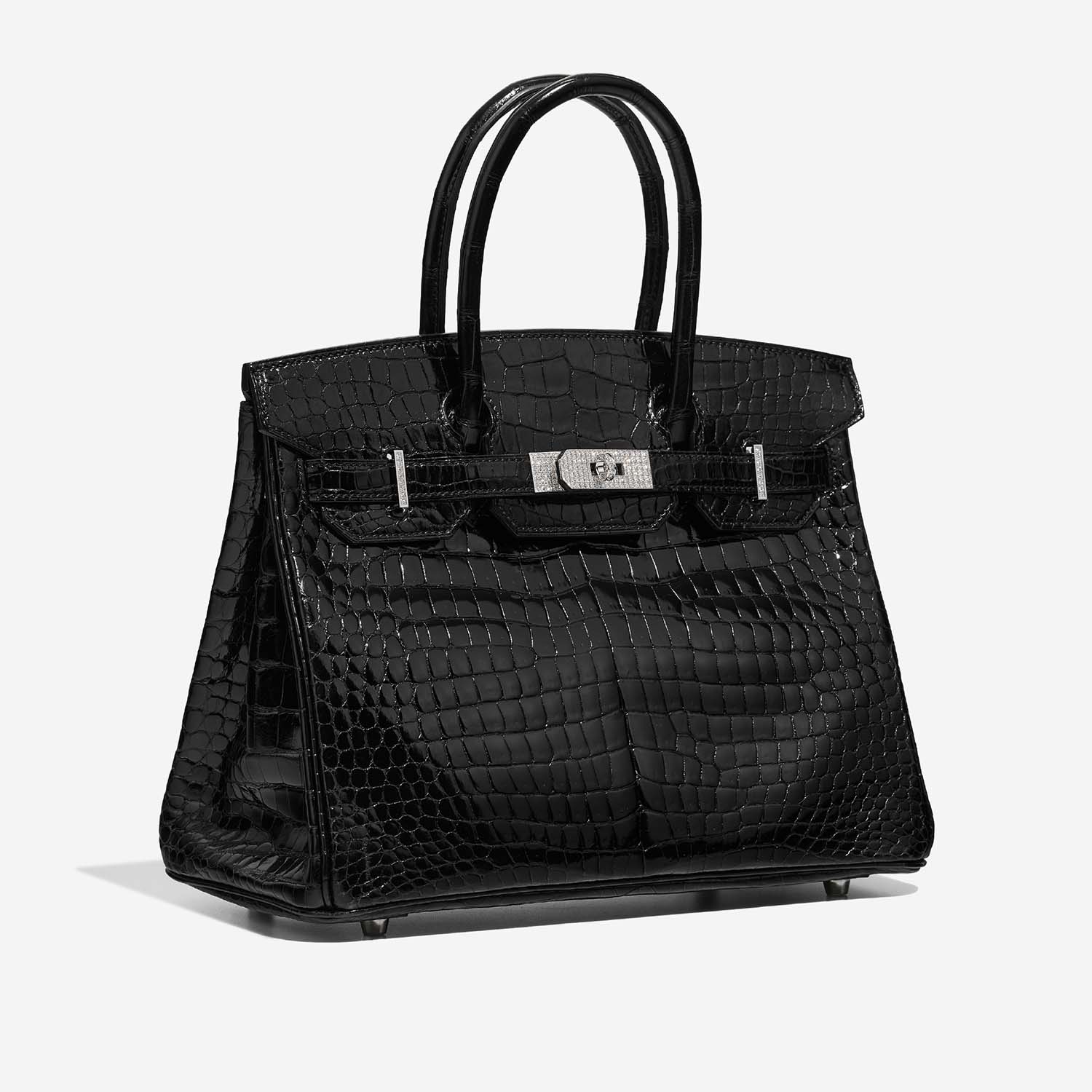 Hermès Birkin 30 Black Side Front  | Sell your designer bag on Saclab.com