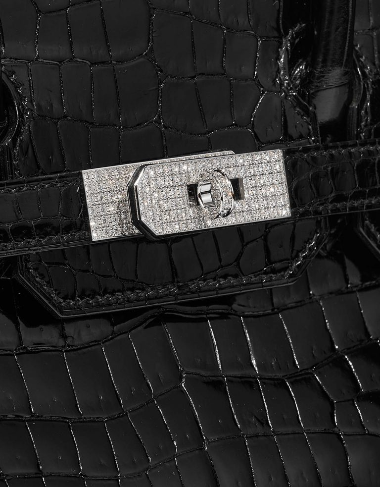 Hermès Birkin 30 Black Closing System  | Sell your designer bag on Saclab.com