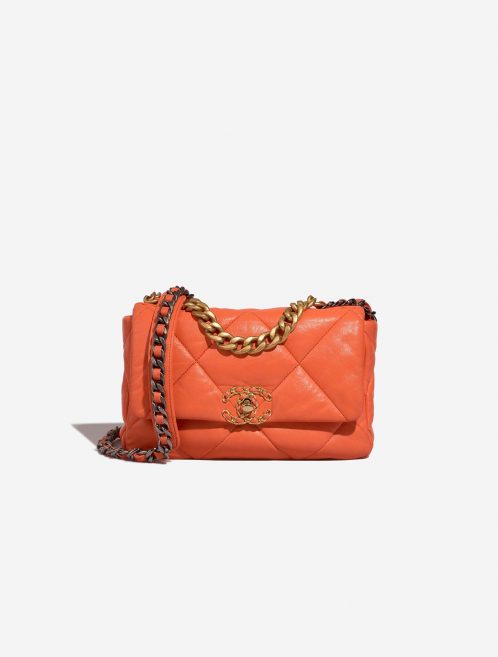 Chanel 19 FlapBag Orange Front  | Sell your designer bag on Saclab.com