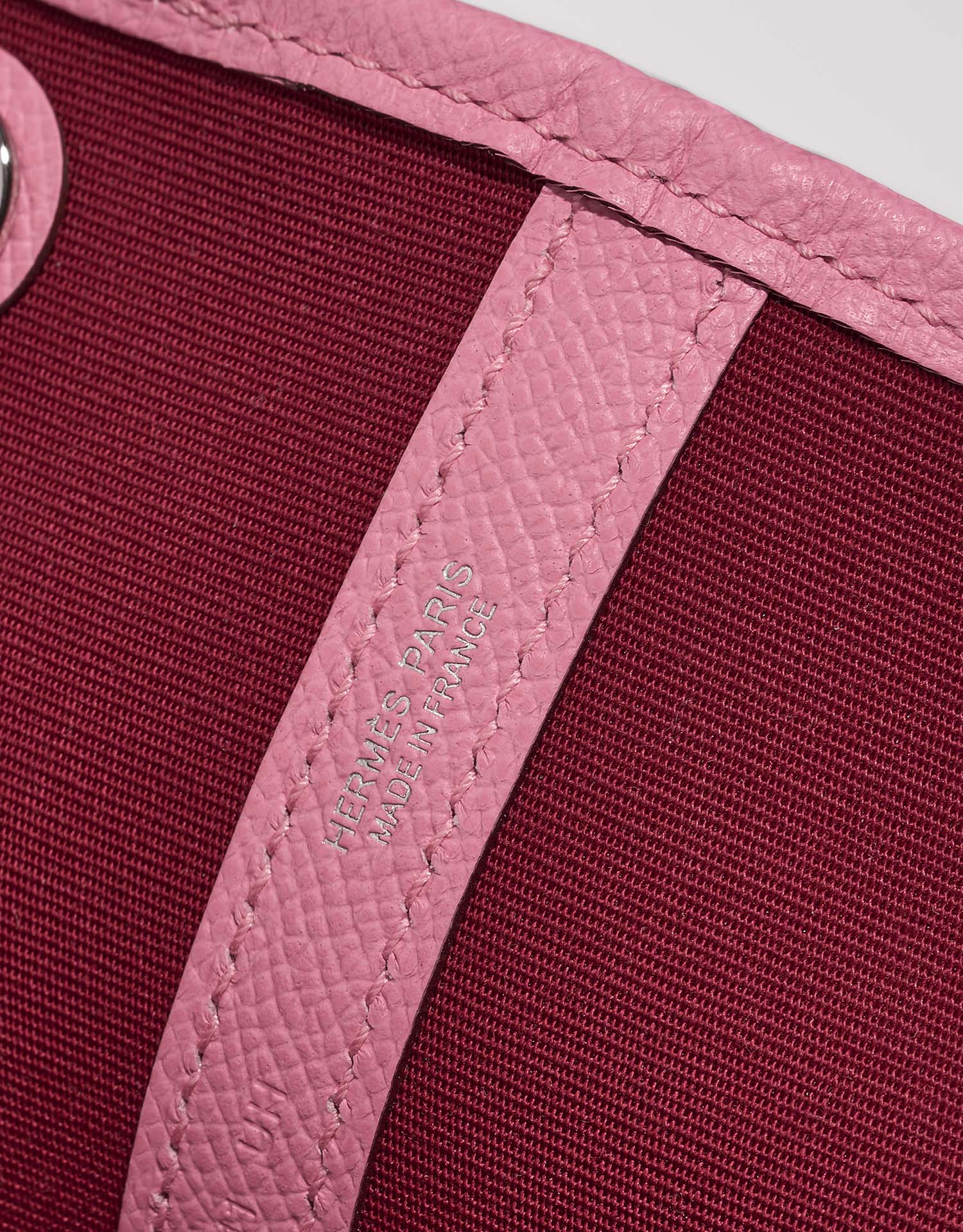 Hermès GardenParty 36 RoseBubblegum-Rubis Logo  | Sell your designer bag on Saclab.com