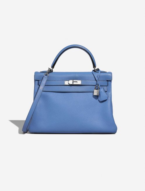 Hermès Kelly 32 BleuParadis Front  | Sell your designer bag on Saclab.com