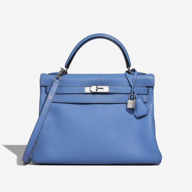 Hermès Kelly 32 BleuParadis Front | Vendez votre sac de créateur sur Saclab.com