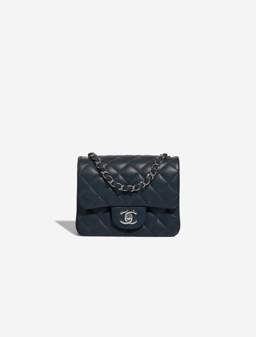 Chanel Timeless MiniSquare Navy Front  | Sell your designer bag on Saclab.com