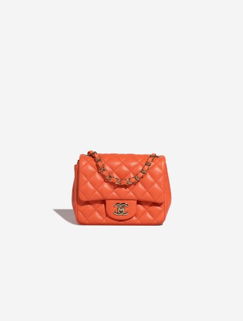 Chanel Timeless MiniSquare Orange Front  | Sell your designer bag on Saclab.com