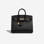 Hermès Birkin 25 Black Front  | Sell your designer bag on Saclab.com