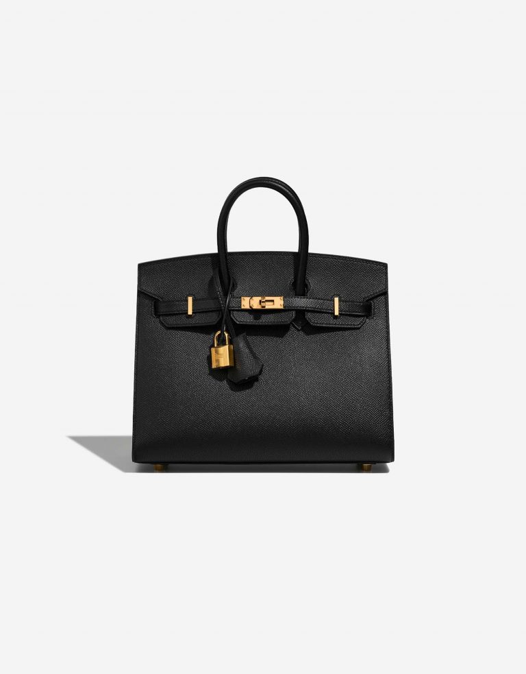 Hermès Birkin 25 Black Front  | Sell your designer bag on Saclab.com