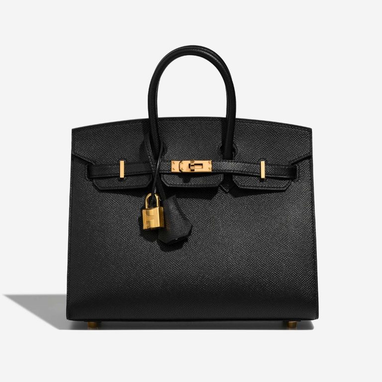 Hermès Birkin 25 Black Front  | Sell your designer bag on Saclab.com