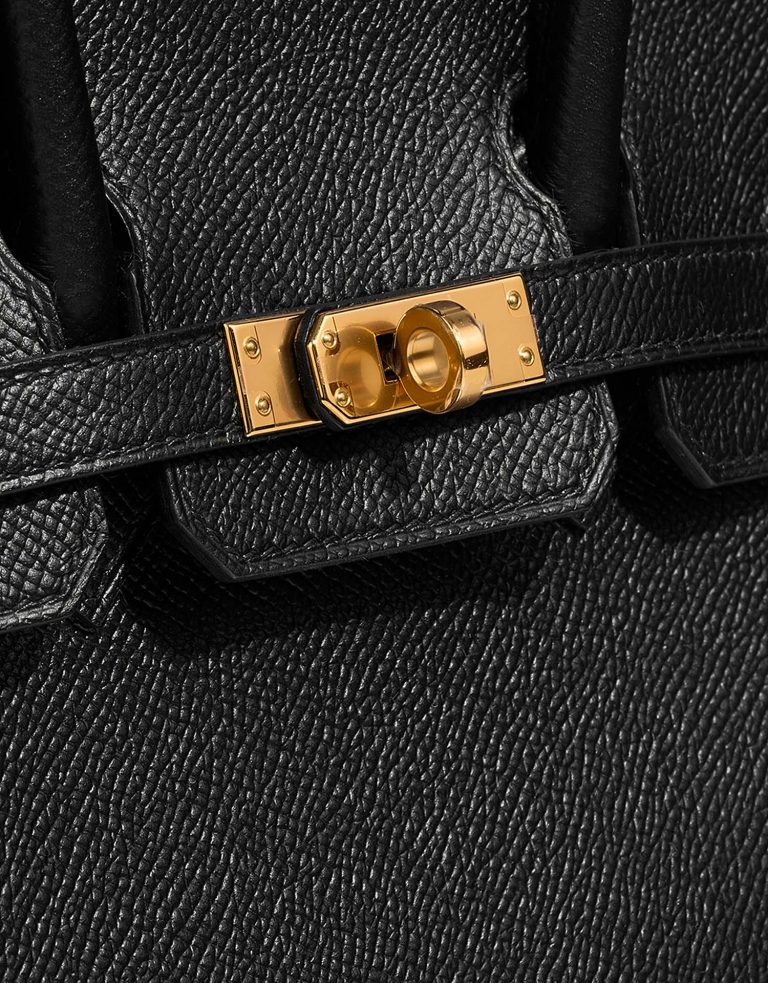 Hermès Birkin 25 Black Closing System  | Sell your designer bag on Saclab.com