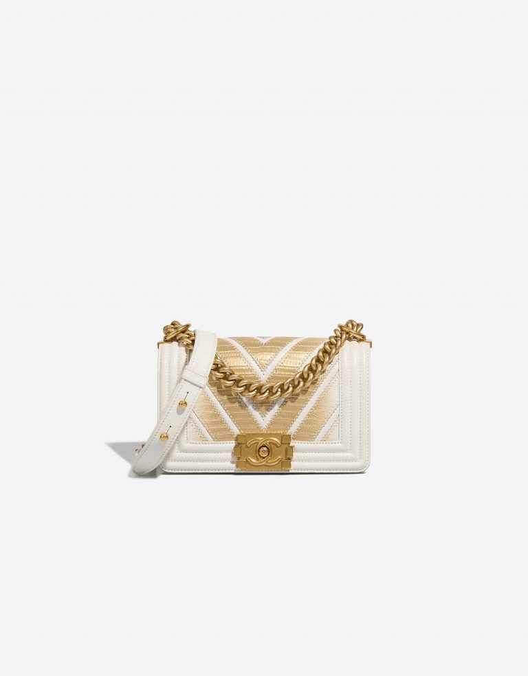 Chanel Boy Small Gold-White Front | Verkaufen Sie Ihre Designer-Tasche auf Saclab.com