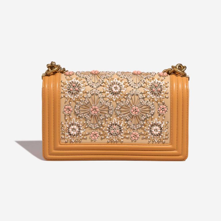 Chanel Boy New Medium Lamb / Embroidery Orange / Multicolour | Sell your designer bag