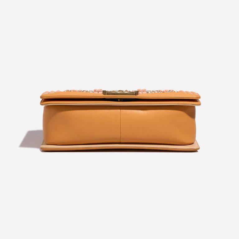 Chanel Boy New Medium Lamb / Embroidery Orange / Multicolour | Sell your designer bag