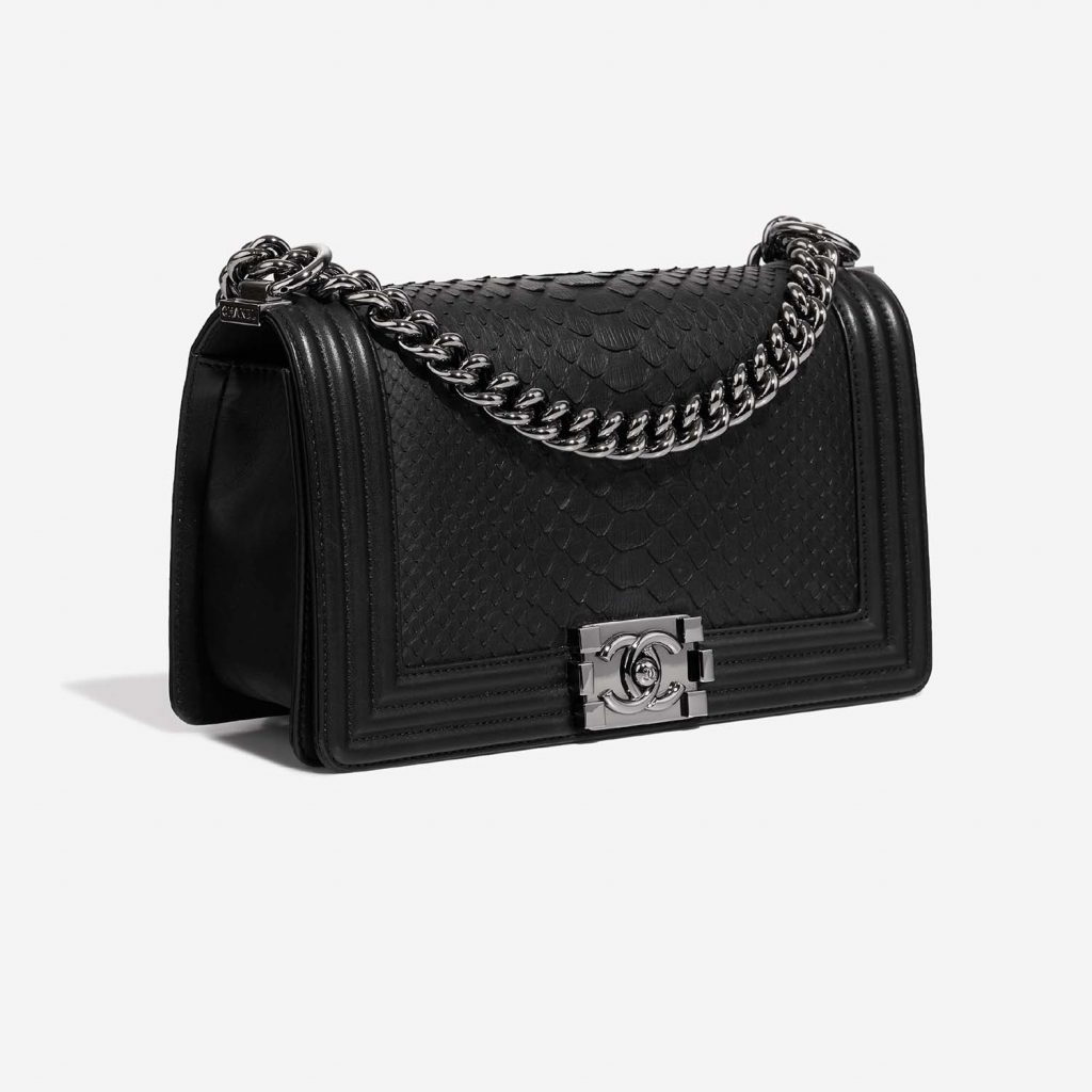 Chanel Boy Old Medium Python Black SACLÀB