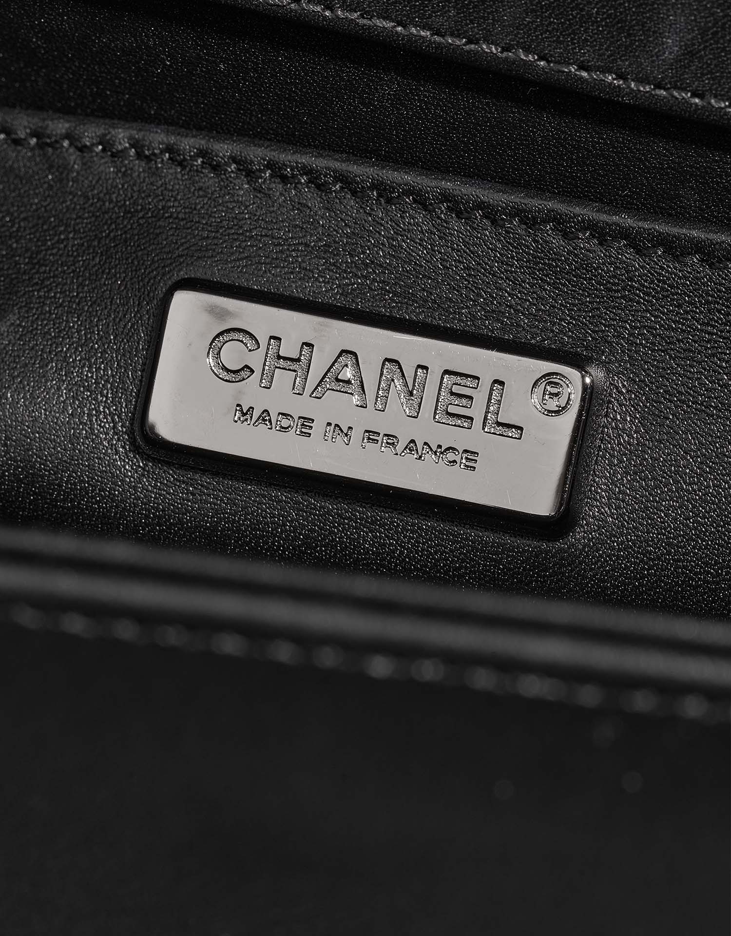 Chanel Boy OldMedium Black Logo  | Sell your designer bag on Saclab.com
