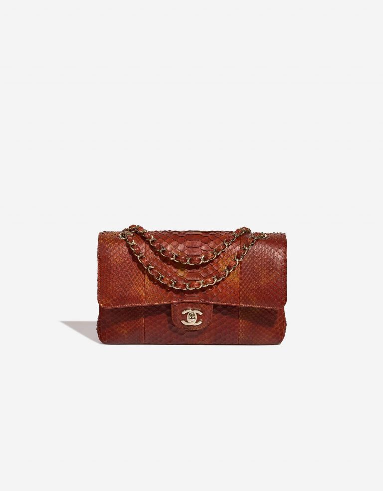 Chanel Classique Medium Red-Orange Front | Vendez votre sac de créateur sur Saclab.com