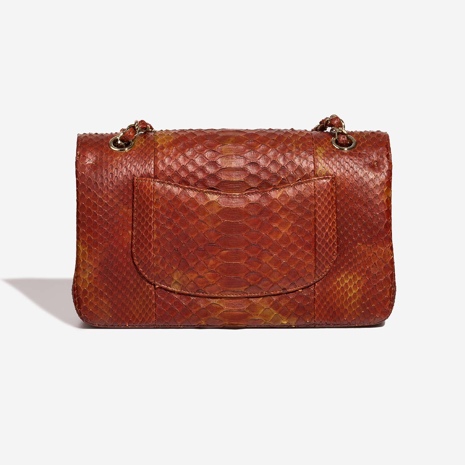 Chanel Timeless Medium Red-Orange Back  | Sell your designer bag on Saclab.com