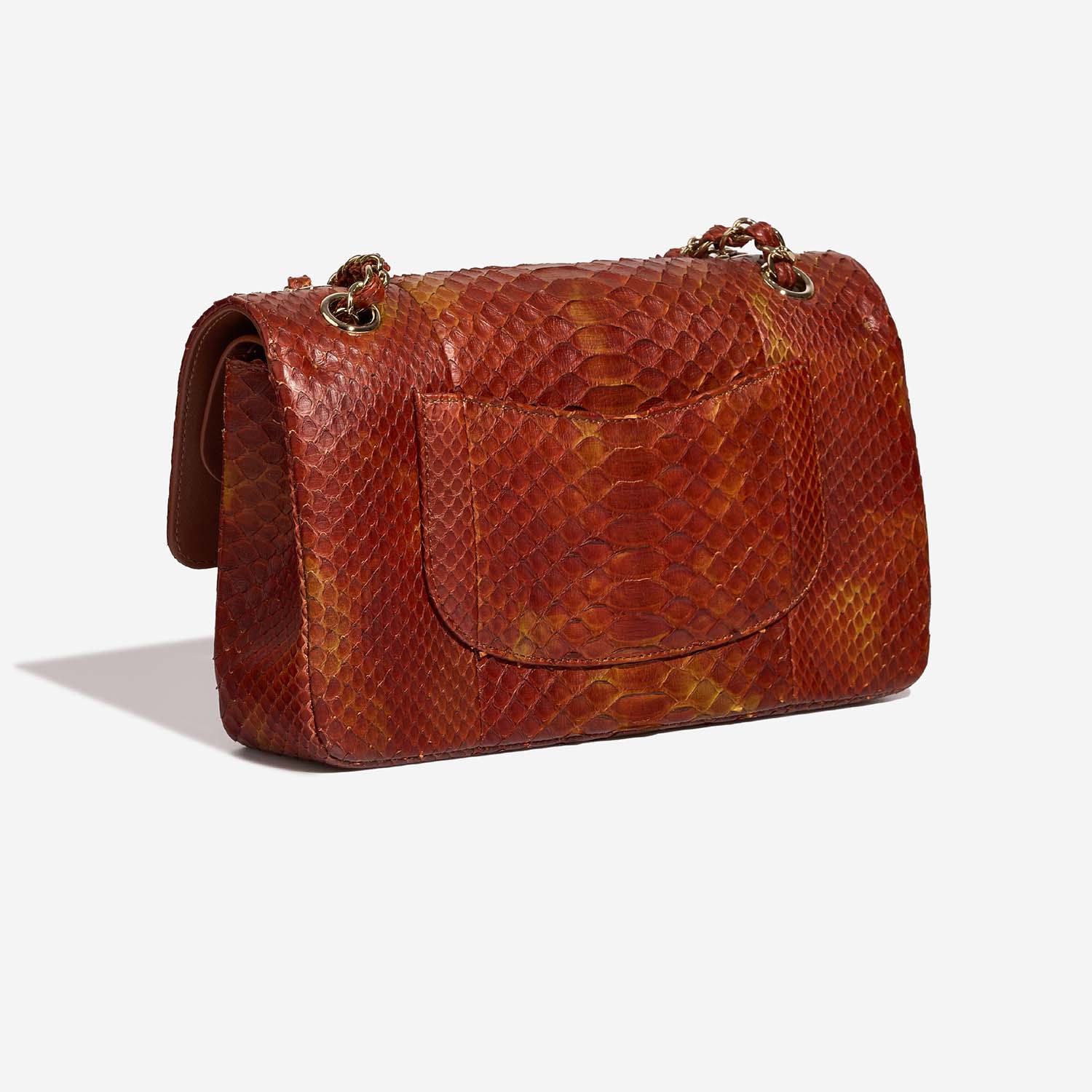 Chanel Timeless Medium Red-Orange 7SB S | Sell your designer bag on Saclab.com