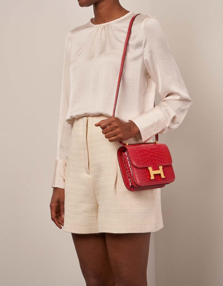 Hermès Constance 18 RougeDeCoeur 0F | Sell your designer bag on Saclab.com