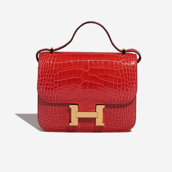 Hermès Constance 18 Alligator Rouge de Coeur | SACLÀB