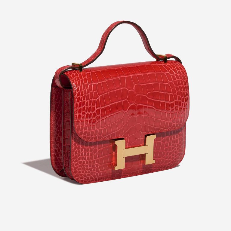 Hermès Constance 18 Alligator Rouge de Coeur | SACLÀB