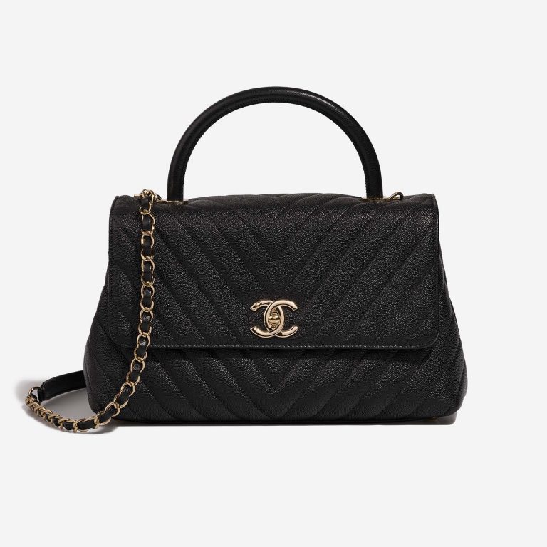 Chanel TimelessHandle Medium Black Front | Vendre votre sac de créateur sur Saclab.com