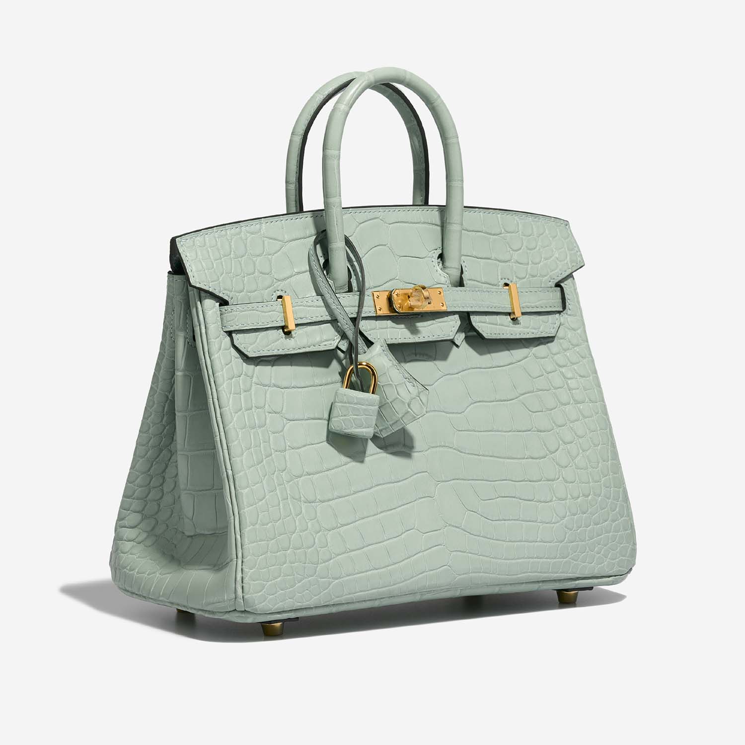 Hermès Birkin 25 VertD&#039;Eau Side Front | Verkaufen Sie Ihre Designer-Tasche auf Saclab.com