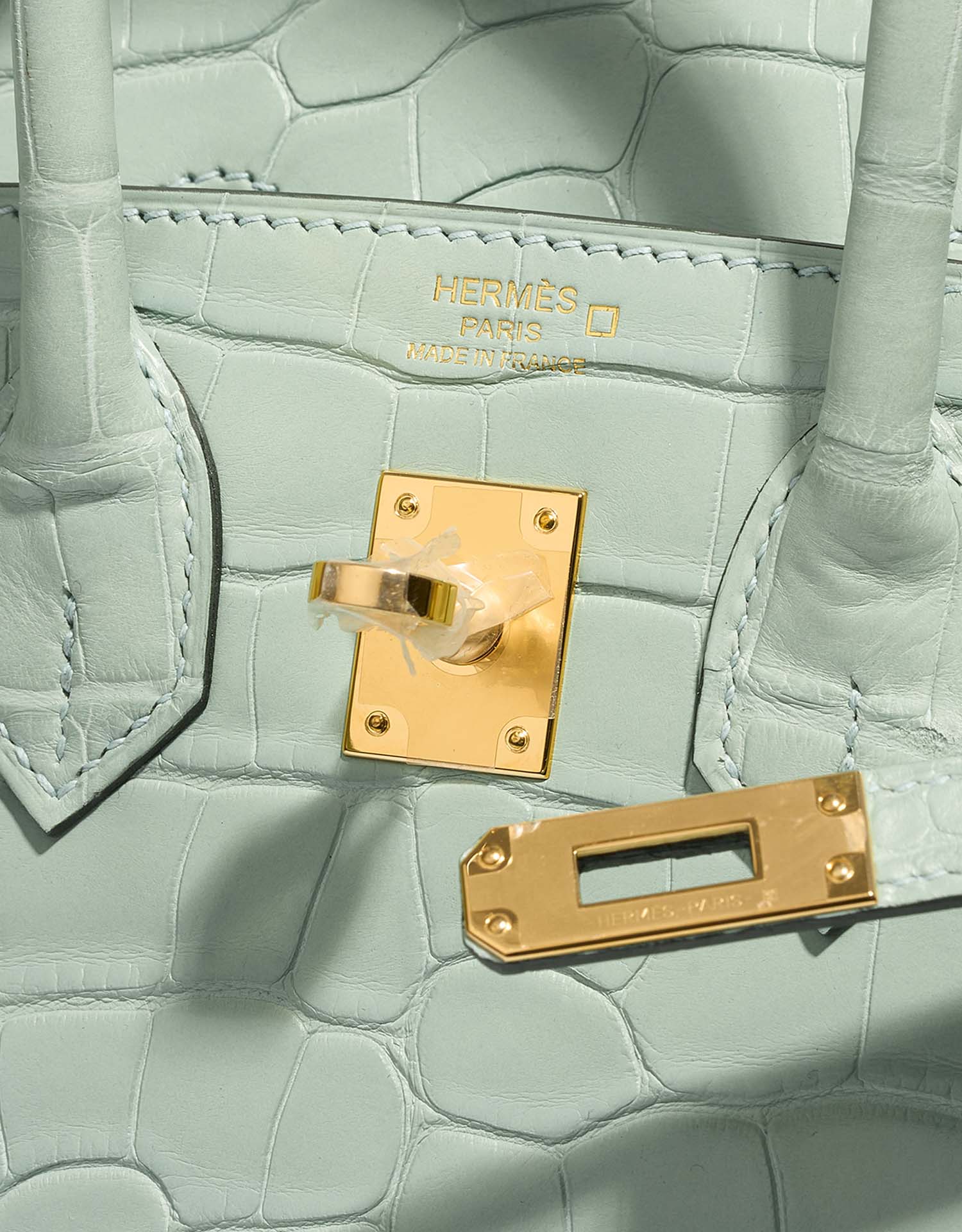 Hermès Birkin 25 VertD'Eau Logo  | Sell your designer bag on Saclab.com