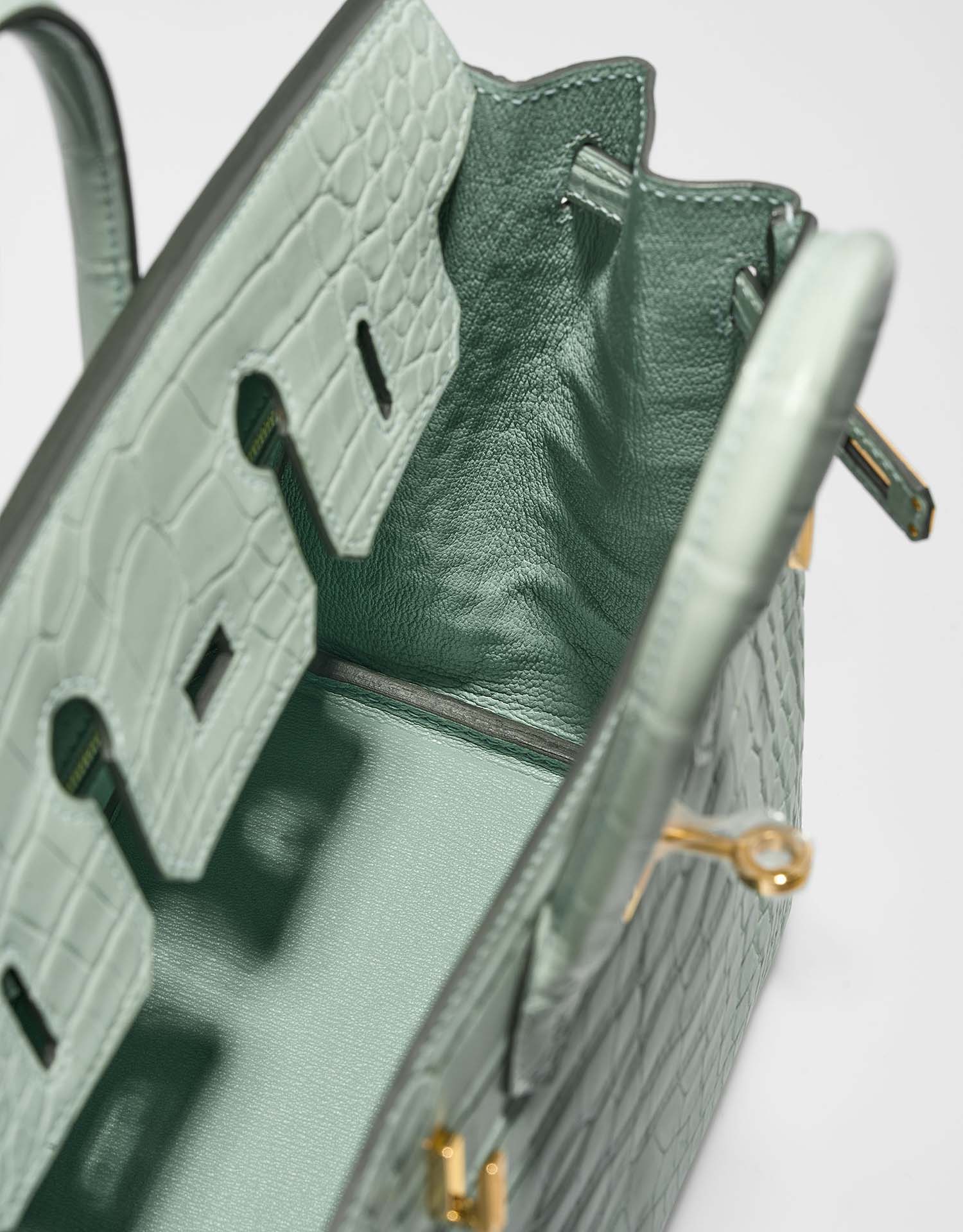 Hermès Birkin 25 VertD'Eau Inside  | Sell your designer bag on Saclab.com