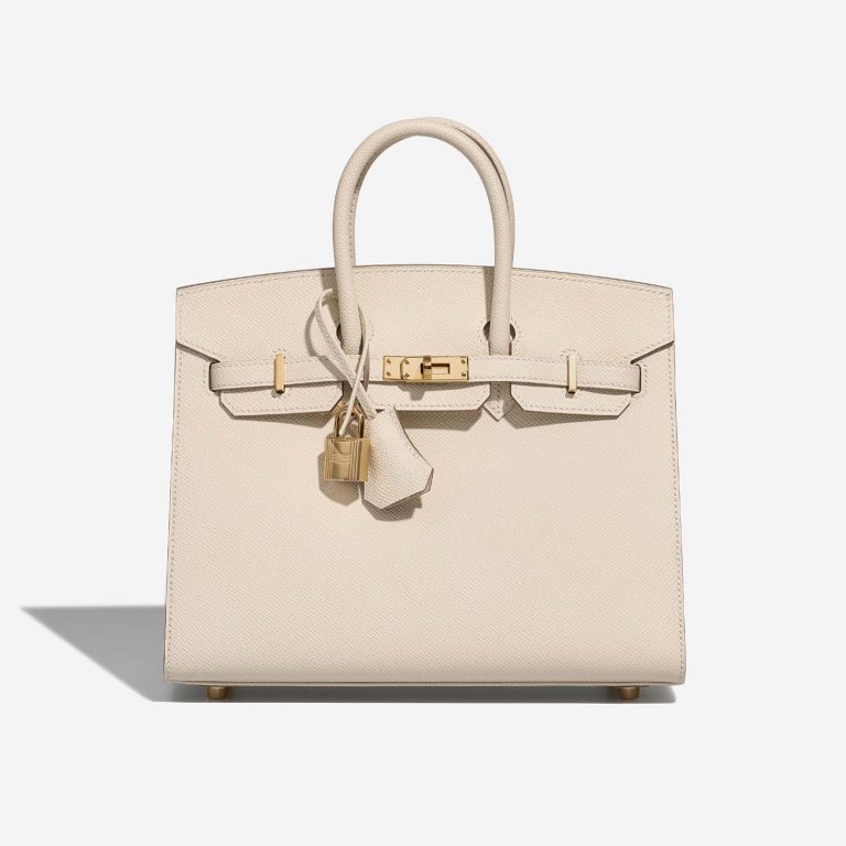 Hermès Birkin 25 Craie Front  | Sell your designer bag on Saclab.com