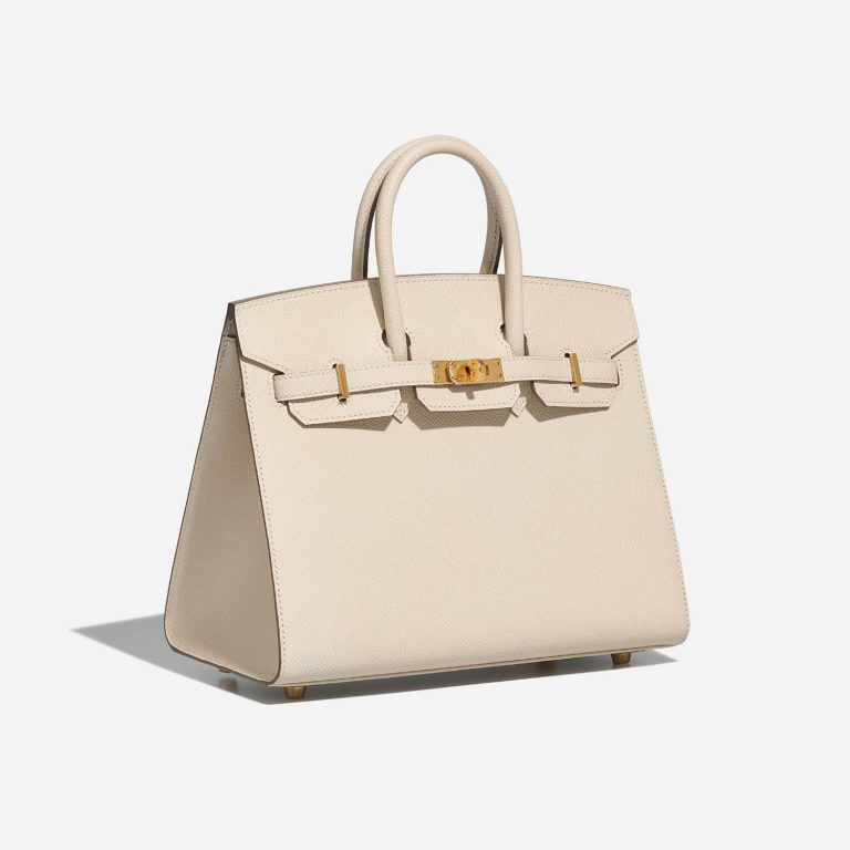 Hermès Birkin 25 Craie Side Front  | Sell your designer bag on Saclab.com