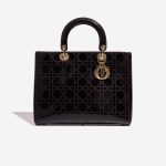 Dior Lady Large DarkPurple Front | Verkaufen Sie Ihre Designer-Tasche auf Saclab.com