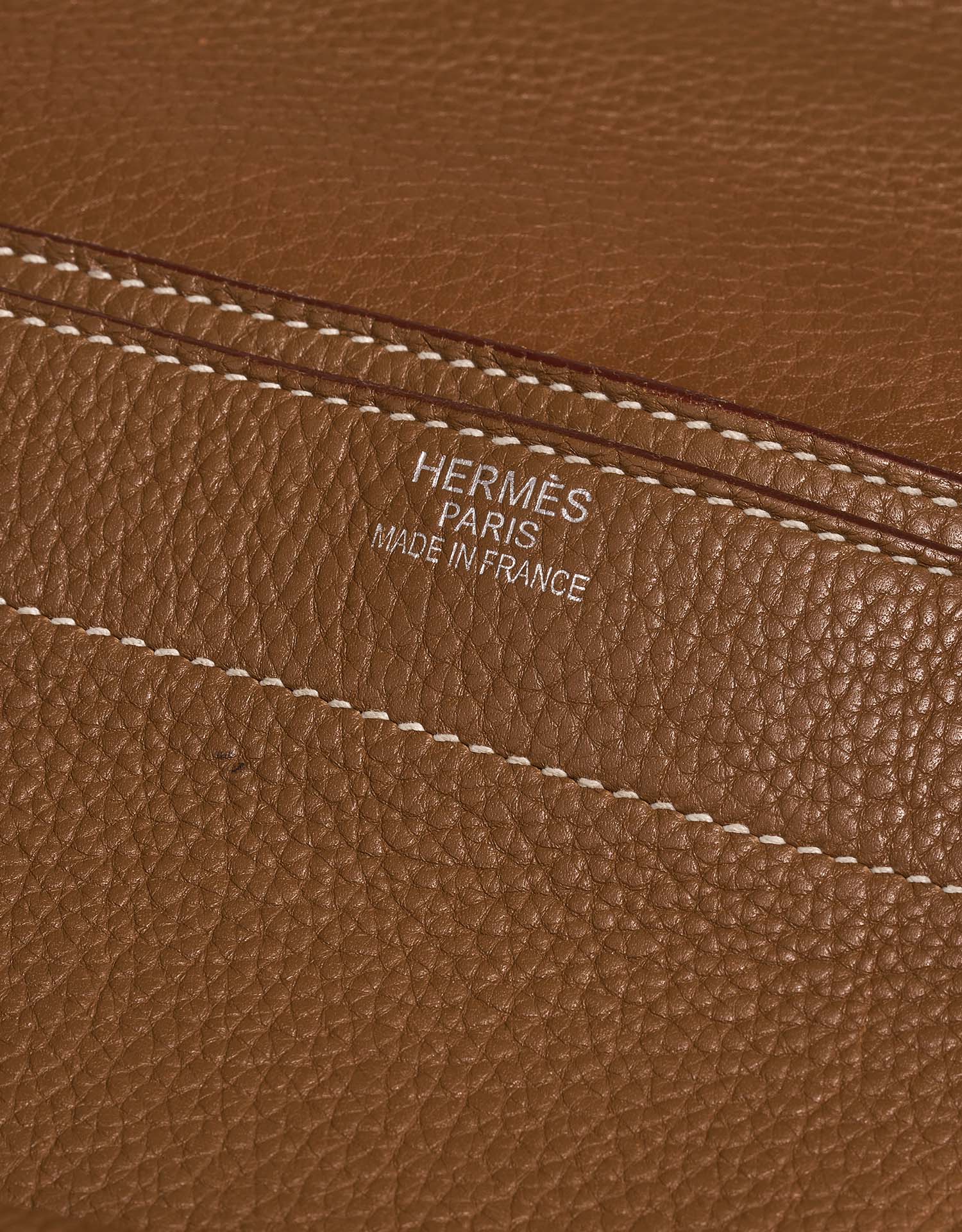 Hermes 40cm Parchment Clemence Leather Birkin Bag with Gold, Lot #58063